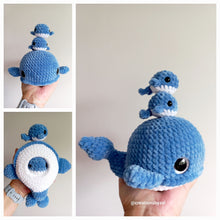 Plush Whale mom and babies
