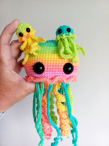 Melinda the Jellyfish mom & baby
