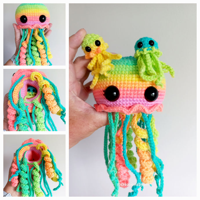 Melinda the Jellyfish mom & baby