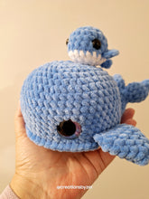 Plush Whale mom and babies