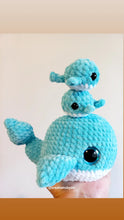 Plush Whale mom and babies