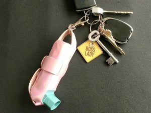 Inhaler cover light blue